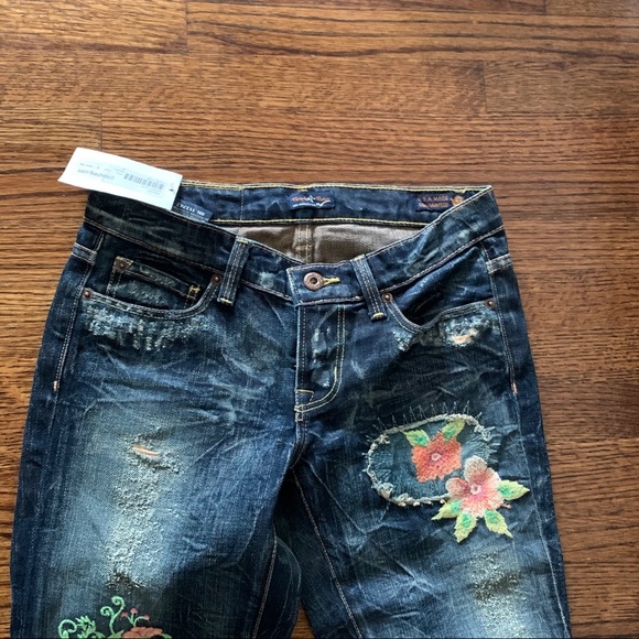 NWT People 4 Peace Crop Jeans - Picture 3 of 14
